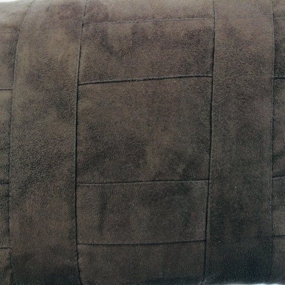 Cross Hatch Leather Couch Cushion - Picture 3 of 4
